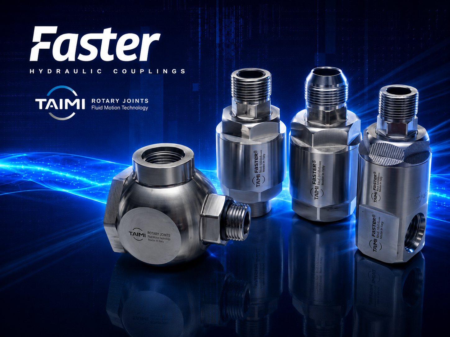 Faster Hydraulic Couplings e TAIMI Rotary Joints